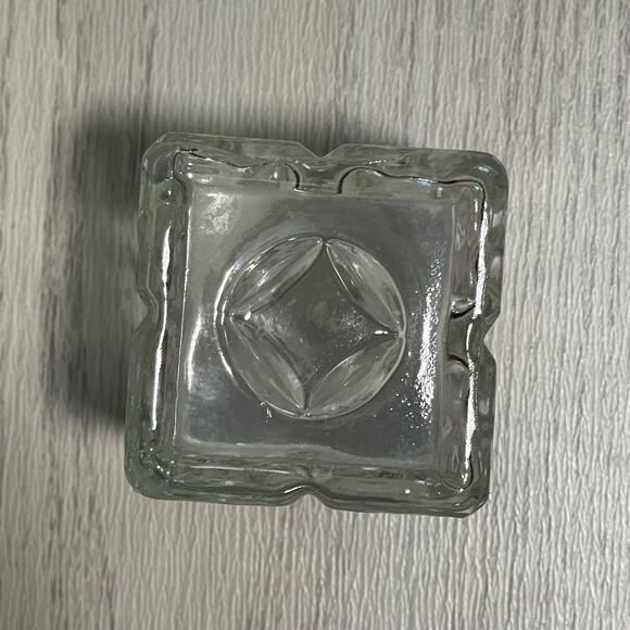 Vintage 1961 Seagrams Calvert Whiskey Square Glass Decanter with Stopper D-126 - Picture 10 of 16